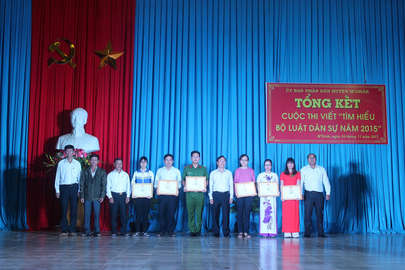 Huyện M’Drắk tổng kết cuộc thi viết Tìm hiểu Bộ luật Dân sự năm 2015